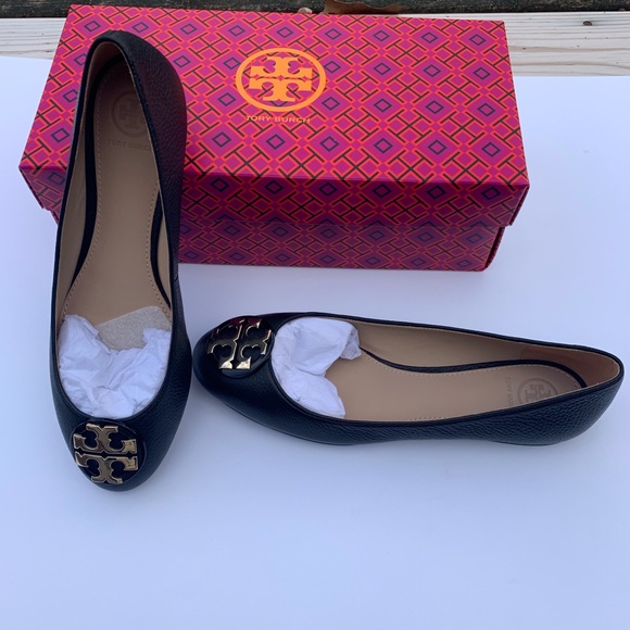 Tory Burch Claire Ballet Flats in Black Size 8.5 - Picture 6 of 7
